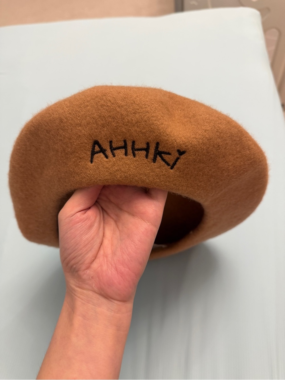 AHHKI 100% Wool Beret Hat Camel Brown Tan Women’s French Style